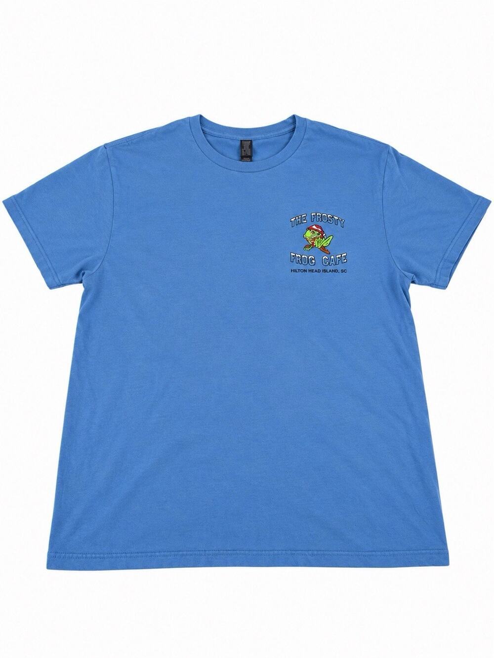 The Frosty Frog Cafe Hilton Head Island SC T-Shirt Men’s Large Blue